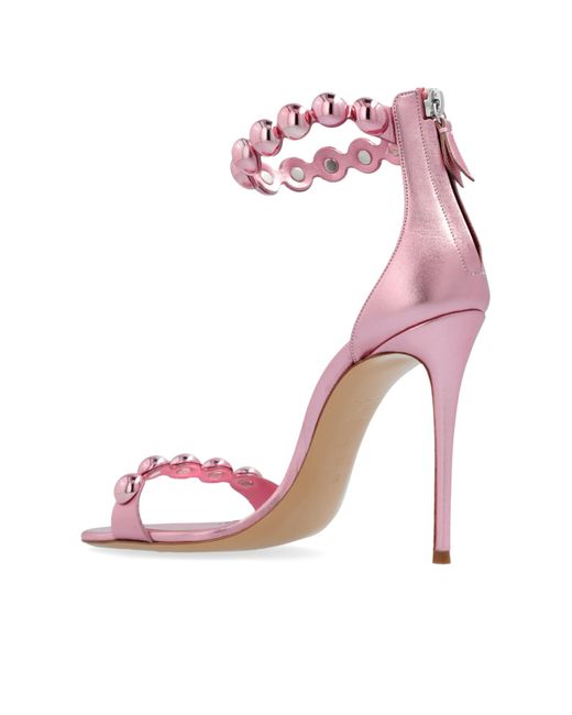 Casadei Pink Heeled Sandals 'Tropicana Julia'