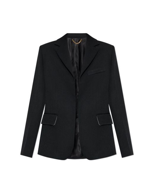 Victoria Beckham Black Single-Vent Back Blazer