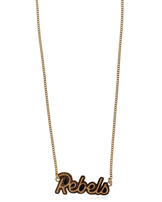 DSquared² White Necklace With Inscription for men