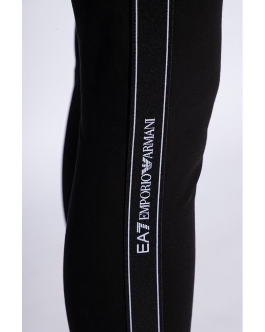 EA7 Black Emporio Armani Sweatshirt With Logo