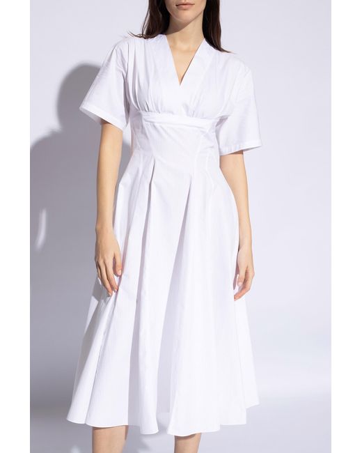 Alaïa White Cotton Dress,