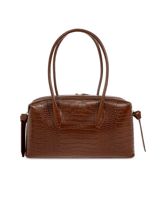 Yuzefi Brown "Broche Duffle" Bag