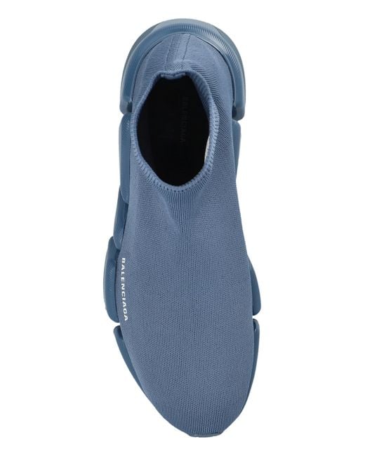 Balenciaga Blue Speed 2.0 Sneakers With Sock for men