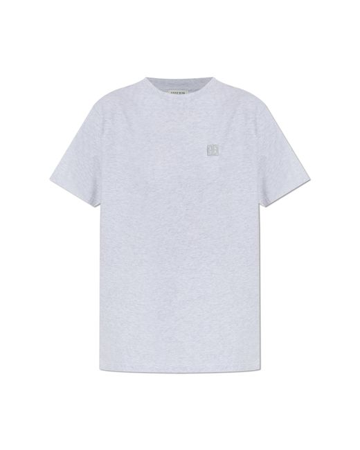 Anine Bing White T-Shirt "Lili"