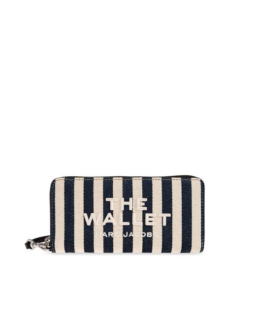 Marc Jacobs Black Striped Pattern Wallet