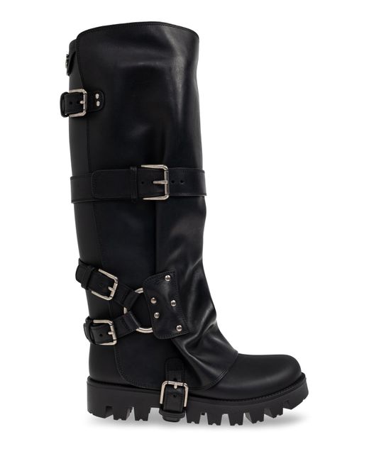 Dolce & Gabbana Black Boots With Buckles