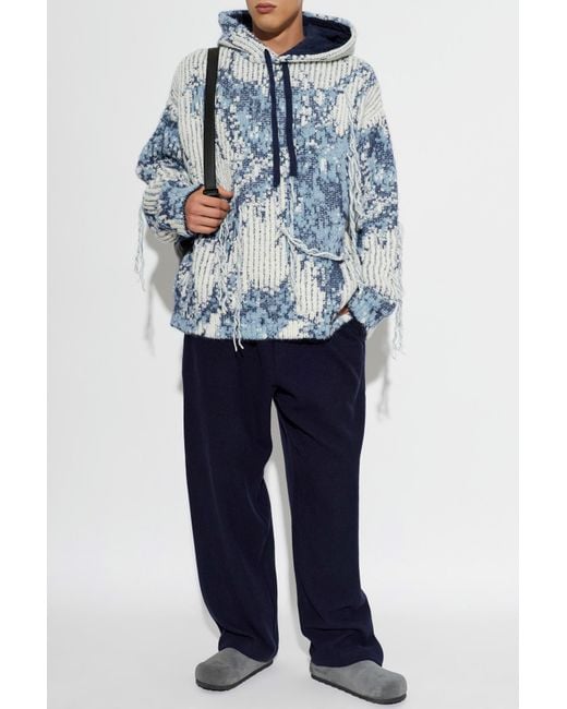 DARKPARK Blue Wool Trousers for men