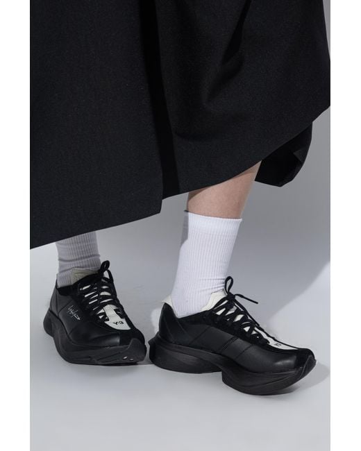 Y-3 Black 'Adios Pro 3 Lx' Sports Shoes