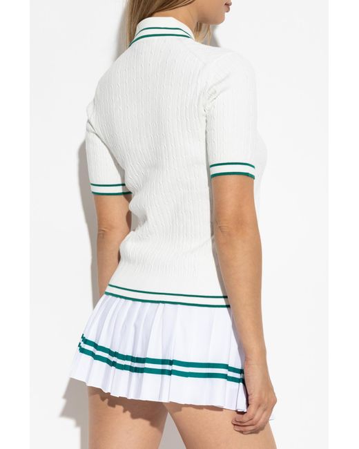 Sporty & Rich White Polo