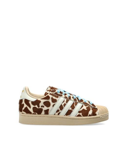 Adidas Originals Brown Sports Shoes 'Superstar Ii W'