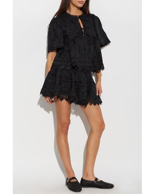 AllSaints Black "Lillith" Skirt