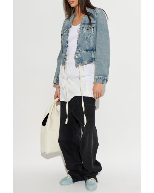 Maison Margiela White Asymmetrical Dress