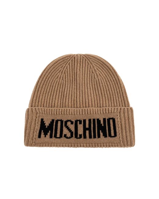 Moschino Black Cap With Logo