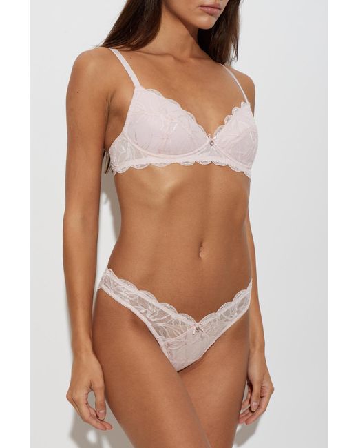 Emporio Armani Pink Lace Bra
