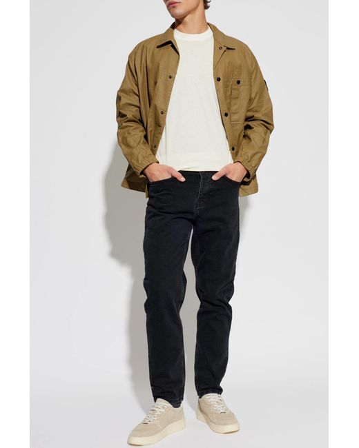 Stone Island Natural Jacket With Pockets for men