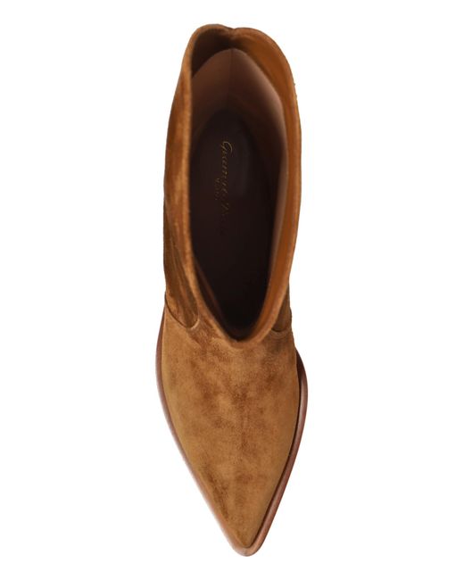 Gianvito Rossi Brown Leather Cowboy Boots