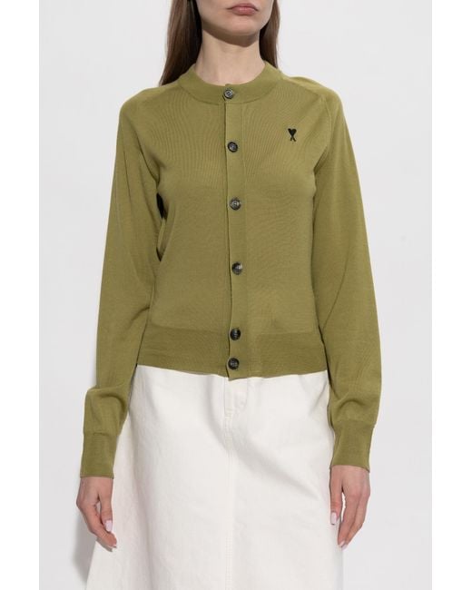 AMI Natural Wool Cardigan