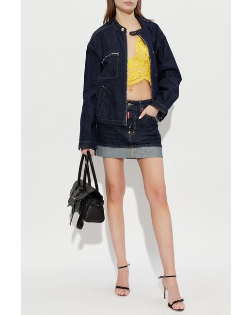 DSquared² Yellow Transparent Top