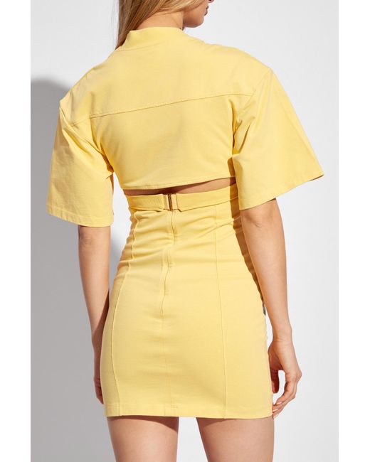 Jacquemus Yellow 'bahia' Dress,