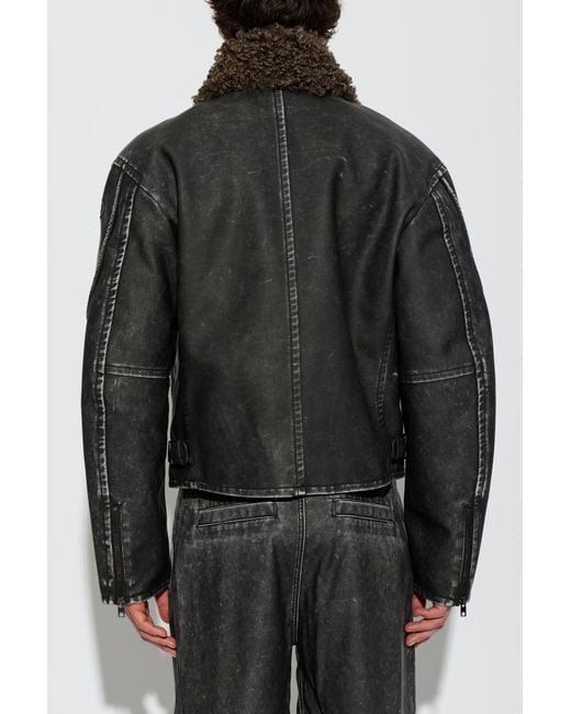 DIESEL Black Jacket 'W-Alex' for men