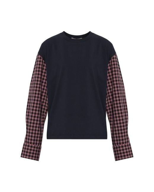 Marni Blue Long Sleeve T-Shirt
