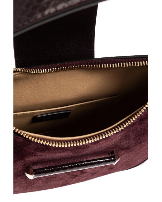 Jimmy Choo Purple Shoulder Bag 'Bar Small'