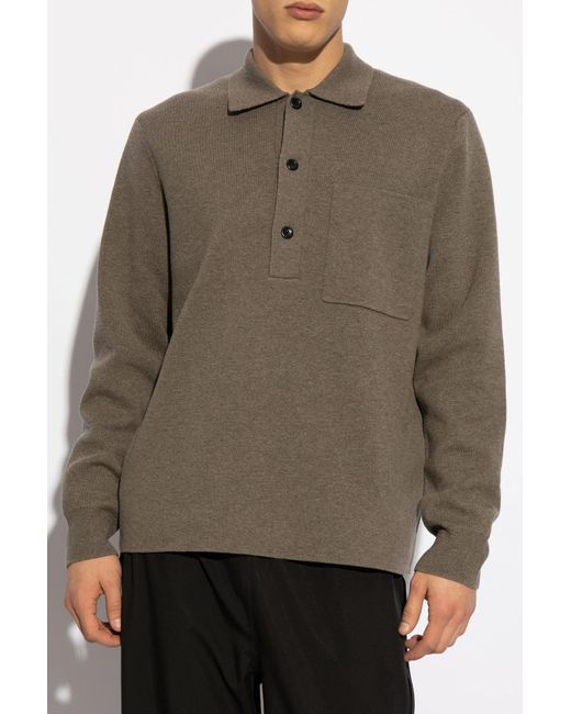 Norse Projects Gray Sweater ‘Kian’ for men