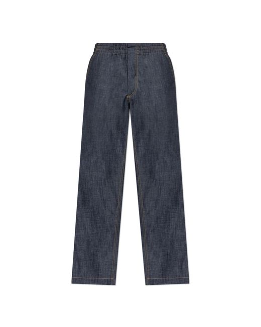 Bottega Veneta Men's Gray Loose-Fit Jeans