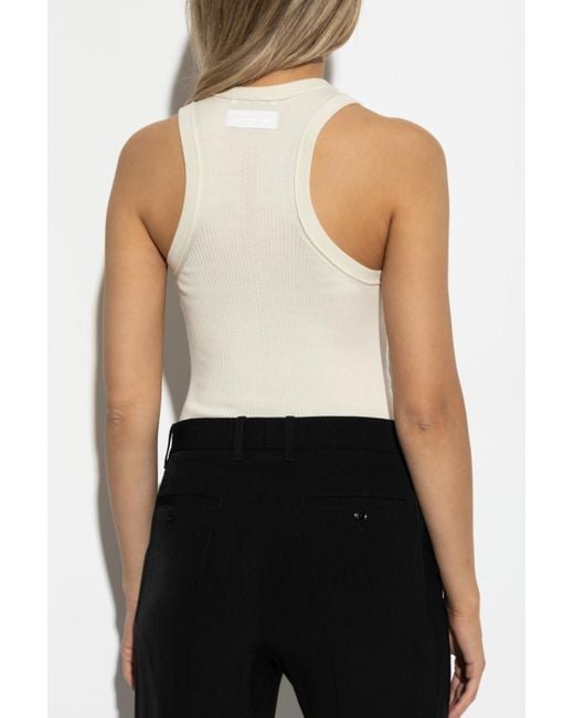 Givenchy White Ribbed Top