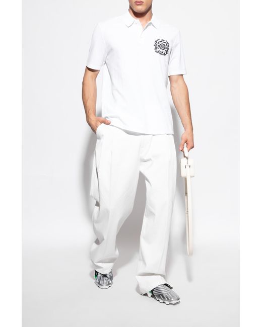 Balmain White Flip-Flops for men