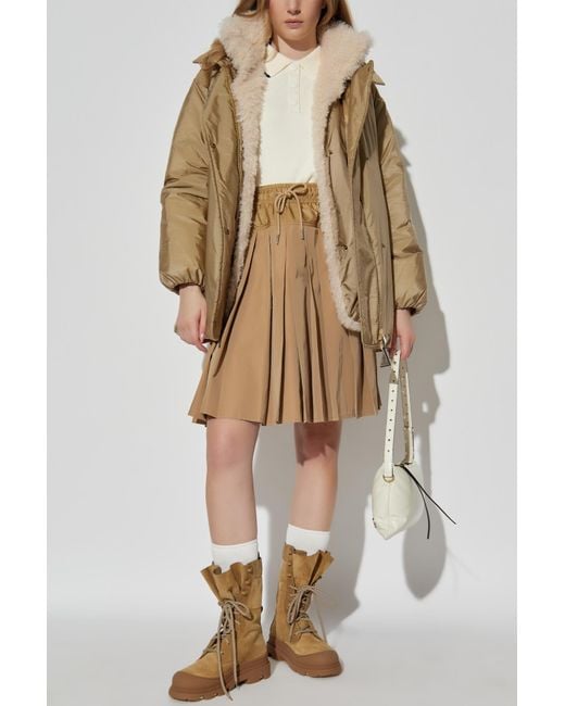 Moncler Natural Jacket With "Voue" Vest