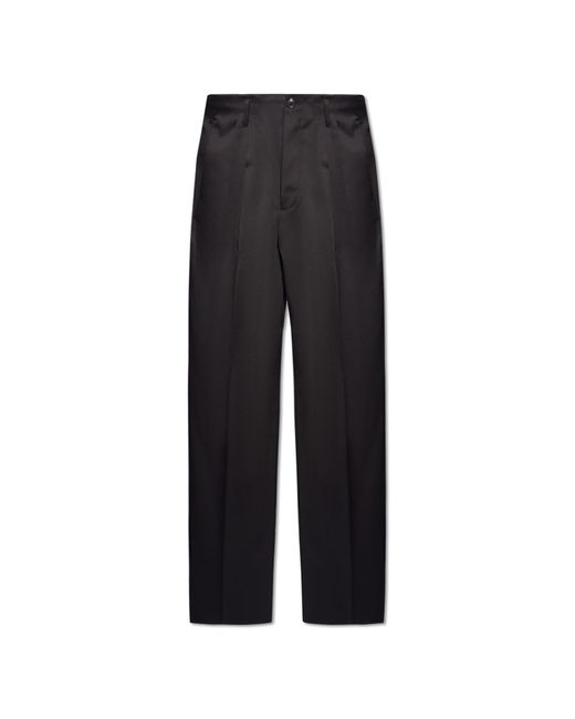 Vivienne Westwood Black 'raf' Pleat-front Trousers In Wool, for men