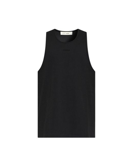 Fear Of God Black Ribbed Sleeveless T-Shirt for men