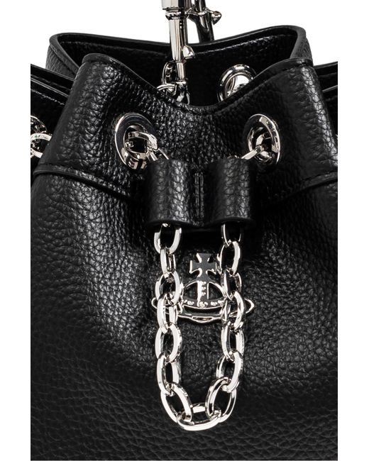Vivienne Westwood Black 'Chrissy Small' Bucket Bag