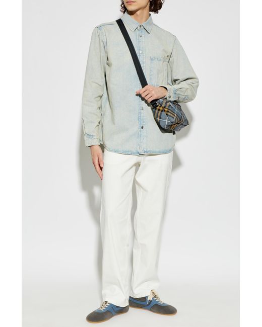Samsøe & Samsøe White Sanoah Trousers for men