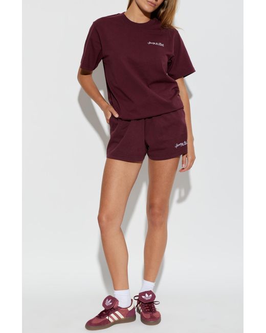Sporty & Rich Red Shorts From The "Beverly Hills Tennis" Collection
