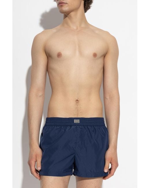 Dolce & Gabbana Blue Swim Shorts for men