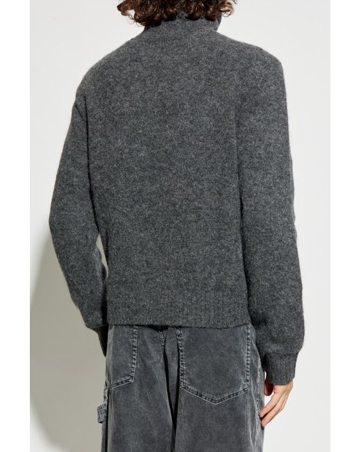 Isabel Marant Black Leather Jacket 'Blaike' for men