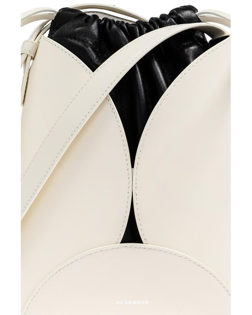Jil Sander Black 'Curve Crossbody' Bag