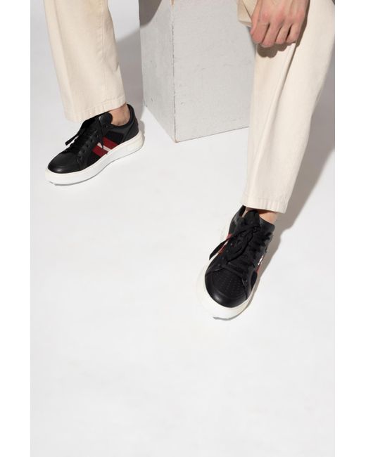 Bally Leather 'melys' Sneakers in Black for Men - Lyst