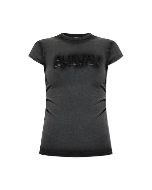 AVAVAV Black T-Shirt With Logo