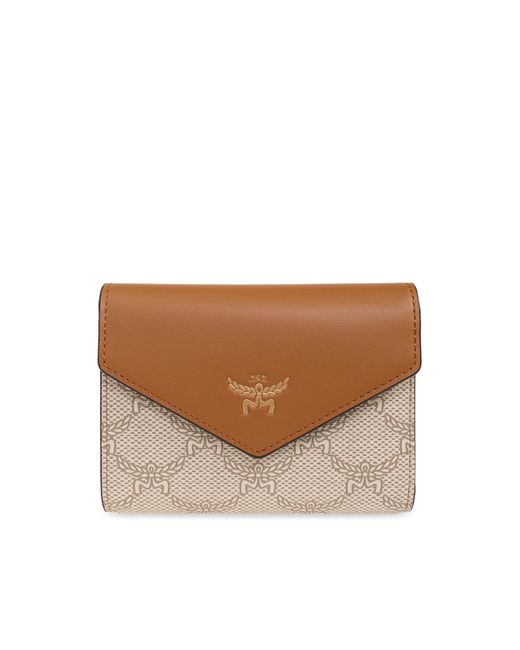 MCM Brown Wallet With Logo