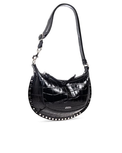 Isabel Marant Black Shoulder Bag "Oskan Moon"