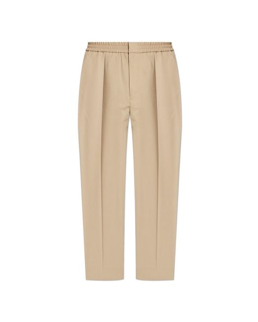 AMI Natural Wool Trousers for men