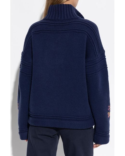 Etro Blue Wool Sweater