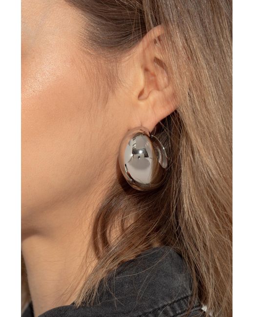 Isabel Marant White Brass Earrings