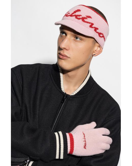 Moschino Headband With Peak in Pink | Lyst UK