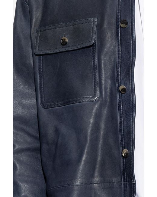 Loewe Blue Jacket With Pockets for men