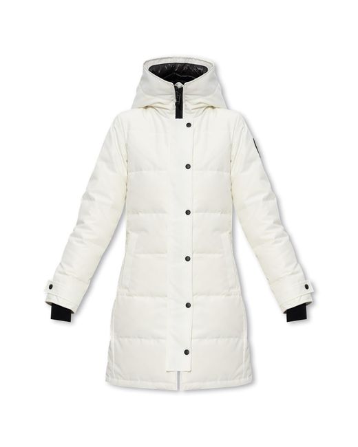 Canada Goose White 'Shelburne' Down Jacket