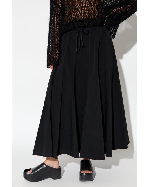 Yohji Yamamoto Black Flared Skirt